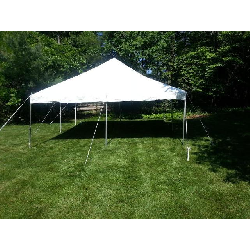 20 ft. x 20 ft. White Staked Tent