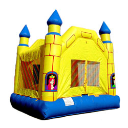 Yellow Castle Inflatable Bouncer