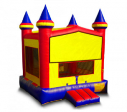 Rainbow Inflatable Bouncer (Red, Yellow, Blue)